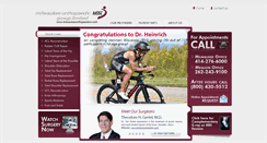 Desktop Screenshot of milwaukeeorthopaedics.com